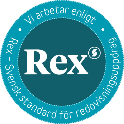 Vi arbetar enligt Rex – Svensk standard för redovisningsuppdrag